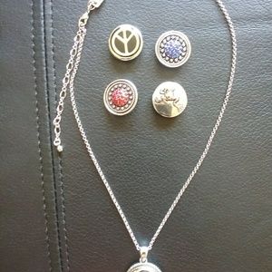 Hallmark Unique necklace with 5 different pendants